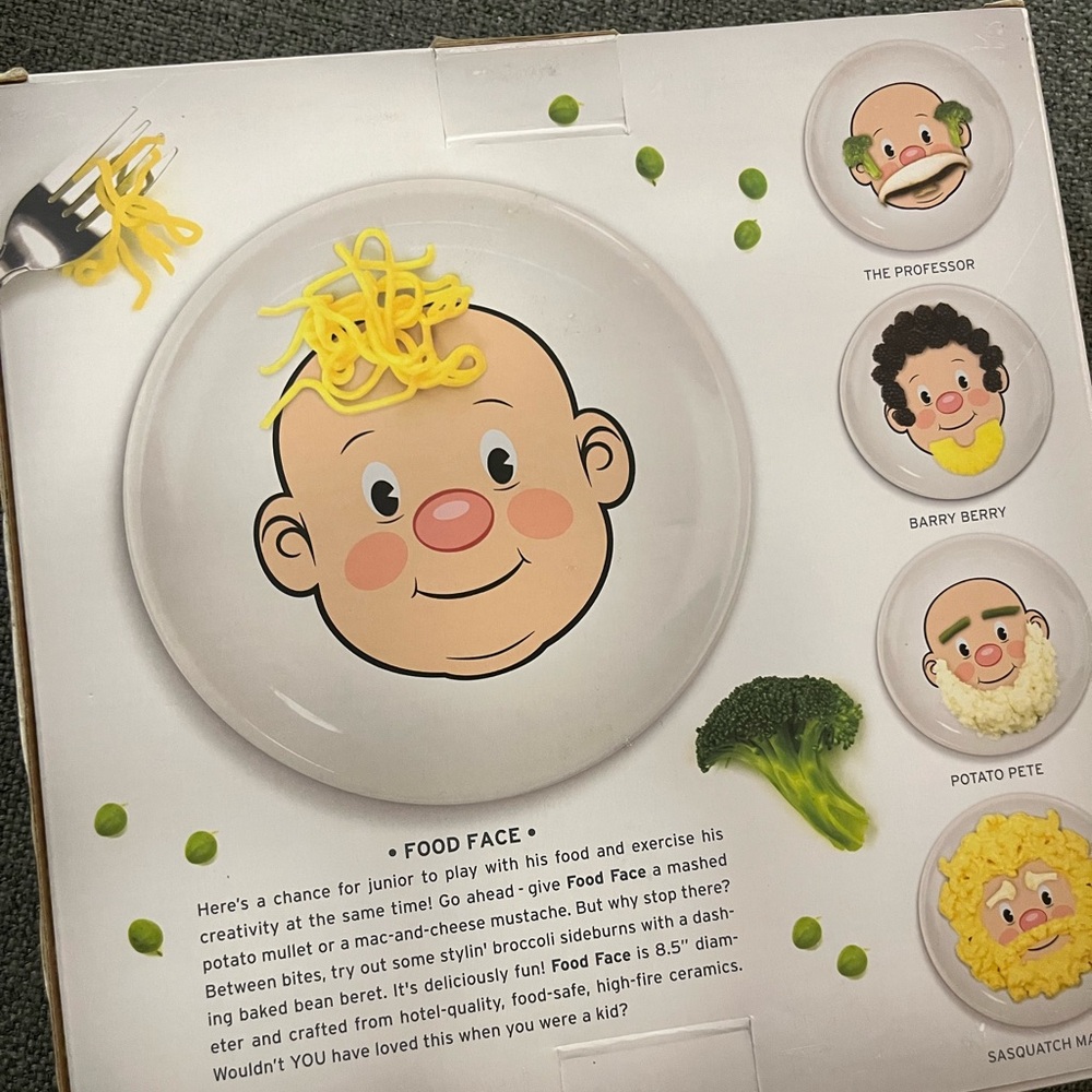 Fred Food Face Plate - Ceramic - Picture 2 of 3